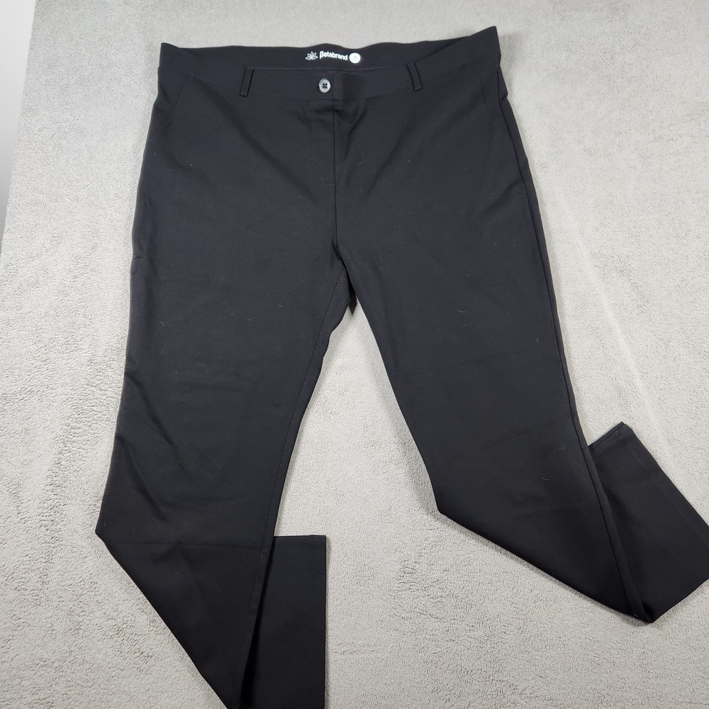 Betabrand DPYP Dress Yoga Pants Womens size 3x Petite Black Straight Leg